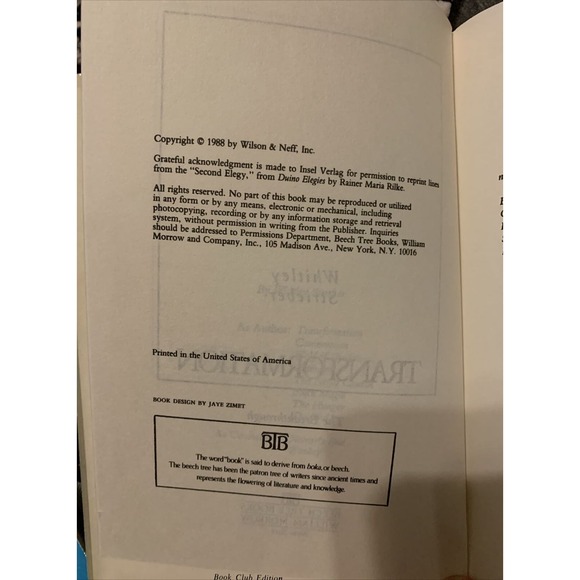 Transformation : The Breakthrough Hardcover Whitley Strieber - Picture 8 of 8